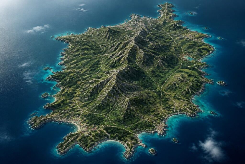 découvrez la corse avec notre carte détaillée qui vous guide à travers ses trésors naturels entre mer et montagne pour une exploration inoubliable.