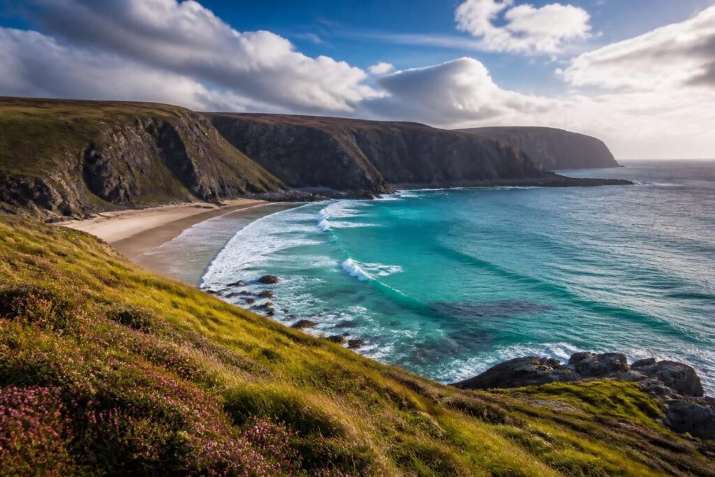 découvrez durness en écosse, une destination unique entre plages sauvages immaculées et paysages spectaculaires qui vous laisseront sans voix. parfait pour les amoureux de la nature et de l'aventure.