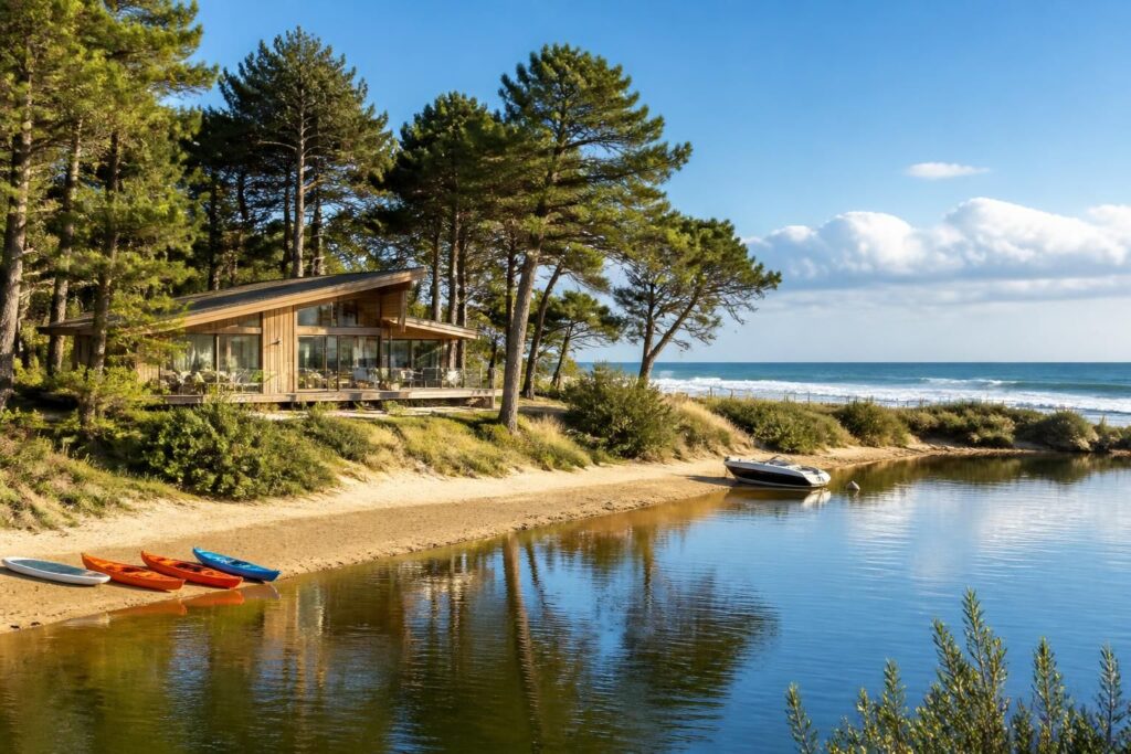découvrez notre location idéale à biscarrosse, parfaitement située entre le lac et l'océan, pour des vacances inoubliables alliant détente et nature.