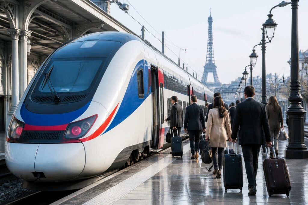 profitez d'un trajet confortable et rapide entre souppes et paris grâce à notre service de train efficace et moderne.