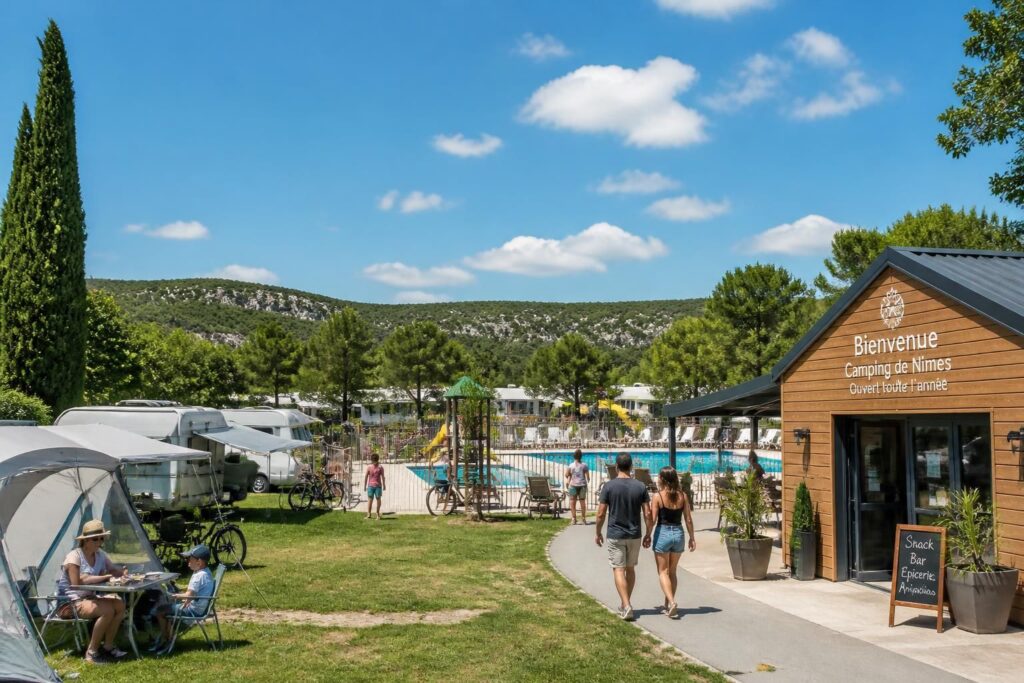 découvrez des campings à nîmes ouverts toute l'année pour un séjour flexible et sans contraintes. profitez d'un hébergement confortable en toute saison près des attractions locales.
