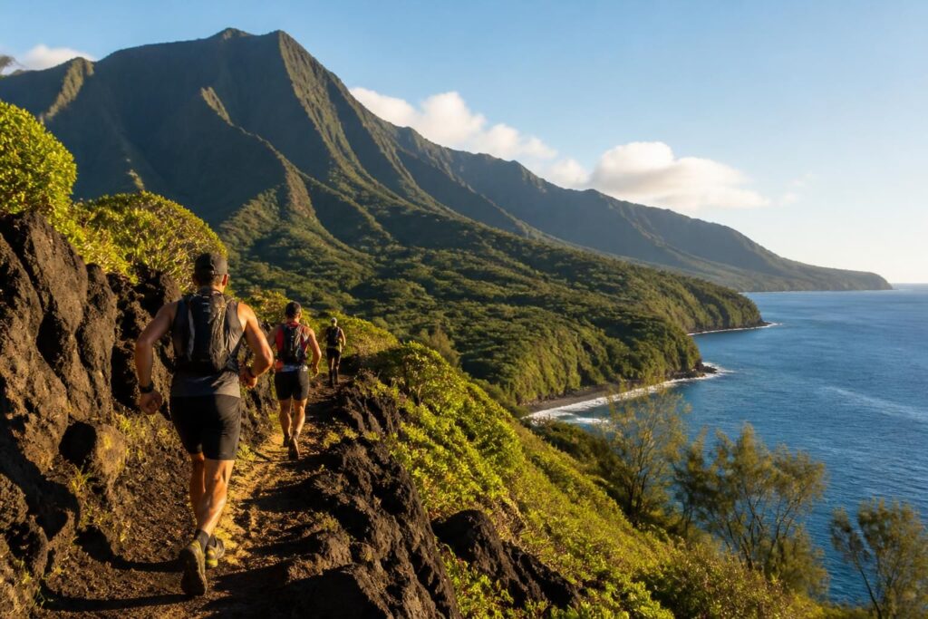 découvrez le trail unique de la réunion, une aventure sportive entre volcans majestueux et paysages océaniques à couper le souffle. partez à la conquête de sentiers spectaculaires alliant nature sauvage et sensations fortes.
